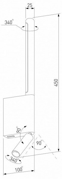 Бра с подсветкой Elektrostandard Sarca a066402 в Снежинске - snezhinsk.mebel24.online | фото 4