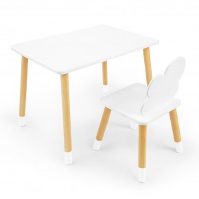 Детский комплект стол и стул «Облачко» Rolti Baby (белый/береза, массив березы/мдф) в Снежинске - snezhinsk.mebel24.online | фото