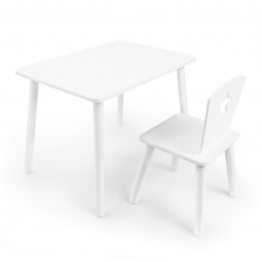 Детский комплект стол и стул «Звезда» Rolti Baby (белый/белый, массив березы/мдф) в Снежинске - snezhinsk.mebel24.online | фото