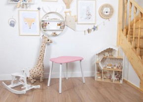 Детский стол Rolti Baby «Облачко»  (розовый/белый, массив березы/мдф) в Снежинске - snezhinsk.mebel24.online | фото