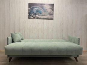 Диван Престиж-3 (НПБ) велюр Sensey mist green в Снежинске - snezhinsk.mebel24.online | фото 3