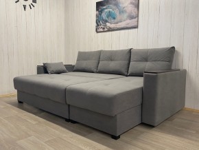 Диван угловой Комфорт-3 (НПБ+МДФ) велюр Galaxy Lite 26 в Снежинске - snezhinsk.mebel24.online | фото 3