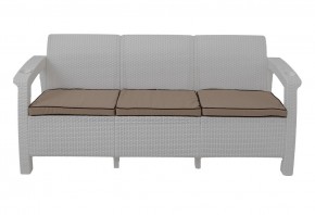 Диван Yalta Premium Sofa 3 Set (Ялта) белый (+подушки под спину) в Снежинске - snezhinsk.mebel24.online | фото 2