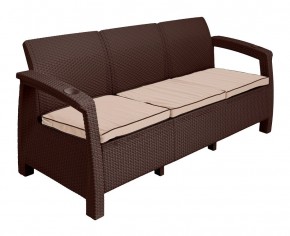 Диван Yalta Premium Sofa 3 Set (Ялта) шоколадный (+подушки под спину) в Снежинске - snezhinsk.mebel24.online | фото 2