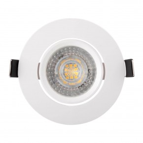 DK3020-WH Встраиваемый светильник, IP 20, 10 Вт, GU5.3, LED, белый, пластик в Снежинске - snezhinsk.mebel24.online | фото 1