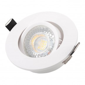 DK3020-WH Встраиваемый светильник, IP 20, 10 Вт, GU5.3, LED, белый, пластик в Снежинске - snezhinsk.mebel24.online | фото 2