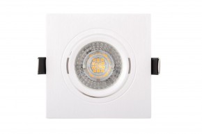 DK3021-WH Встраиваемый светильник, IP 20, 10 Вт, GU5.3, LED, белый, пластик в Снежинске - snezhinsk.mebel24.online | фото 1