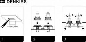 DK3022-BK Встраиваемый светильник, IP 20, 10 Вт, GU5.3, LED, черный, пластик в Снежинске - snezhinsk.mebel24.online | фото 5