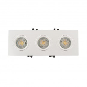 DK3023-WH Встраиваемый светильник, IP 20, 10 Вт, GU5.3, LED, белый, пластик в Снежинске - snezhinsk.mebel24.online | фото 1