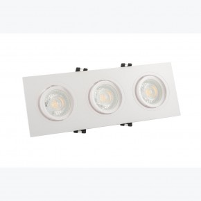 DK3023-WH Встраиваемый светильник, IP 20, 10 Вт, GU5.3, LED, белый, пластик в Снежинске - snezhinsk.mebel24.online | фото 2
