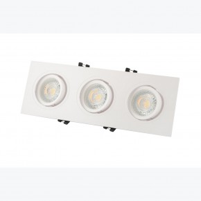 DK3023-WH Встраиваемый светильник, IP 20, 10 Вт, GU5.3, LED, белый, пластик в Снежинске - snezhinsk.mebel24.online | фото 3