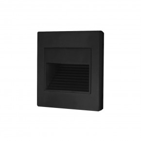 DK3050-BK Светильник встраиваемый в стену, IP 20, LED 3000, 1 Вт, черный пластик в Снежинске - snezhinsk.mebel24.online | фото