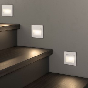 DK3050-WH Светильник встраиваемый в стену, IP 20, LED 3000, 1 Вт, белый, пластик в Снежинске - snezhinsk.mebel24.online | фото 6
