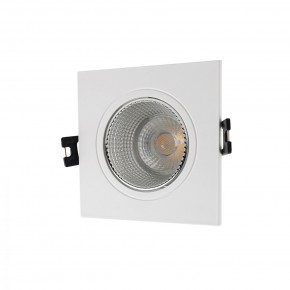 DK3071-WH+CH Встраиваемый светильник, IP 20, 10 Вт, GU5.3, LED, белый/хром, пластик в Снежинске - snezhinsk.mebel24.online | фото