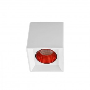 DK3080-WH+RD Светильник накладной IP 20, 10 Вт, GU5.3, LED, белый/красный, пластик в Снежинске - snezhinsk.mebel24.online | фото 1