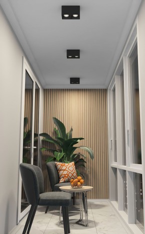 DK3085-BK+CH Светильник накладной IP 20, 10 Вт, GU5.3, LED, черный/хром, пластик в Снежинске - snezhinsk.mebel24.online | фото 2