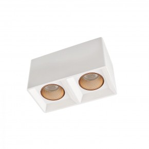 DK3085-WH+BR Светильник накладной IP 20, 10 Вт, GU5.3, LED, белый/бронзовый, пластик в Снежинске - snezhinsk.mebel24.online | фото 1