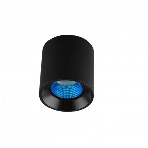 DK3090-BK+CY Светильник накладной IP 20, 10 Вт, GU5.3, LED, черный/голубой, пластик в Снежинске - snezhinsk.mebel24.online | фото