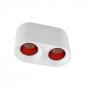 DK3096-WH+RD Светильник накладной IP 20, 10 Вт, GU5.3, LED, белый/красный, пластик в Снежинске - snezhinsk.mebel24.online | фото 1