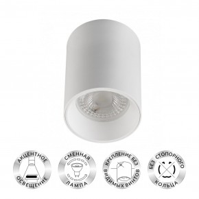 DK3110-WH Светильник накладной IP 20, 10 Вт, GU5.3, LED, белый, пластик в Снежинске - snezhinsk.mebel24.online | фото 1