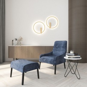 DK5035-SG Бра ROUND со светодиодом, IP20, 24W, 3000/4000/6500K, матовое золото, алюминий в Снежинске - snezhinsk.mebel24.online | фото