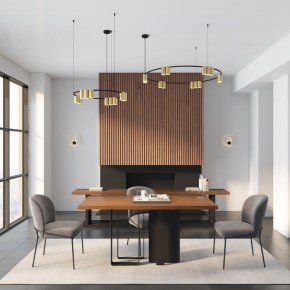 DK5060-BK+SG Бра ORBIT, IP20, 3000К, LED, 10 Вт, черный + сатинированное золото, алюминий в Снежинске - snezhinsk.mebel24.online | фото 6
