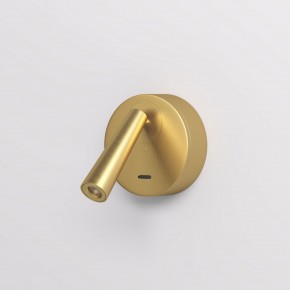DK5072-SB Бра SHINE WALL со светодиодом, D104*H68, IP20, 3000К, 3W, RA?90, сатинированная латунь, алюминий в Снежинске - snezhinsk.mebel24.online | фото 2