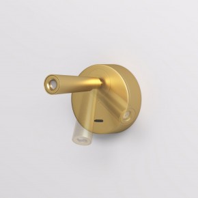 DK5072-SB Бра SHINE WALL со светодиодом, D104*H68, IP20, 3000К, 3W, RA?90, сатинированная латунь, алюминий в Снежинске - snezhinsk.mebel24.online | фото 3