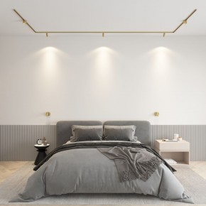 DK5072-SB Бра SHINE WALL со светодиодом, D104*H68, IP20, 3000К, 3W, RA?90, сатинированная латунь, алюминий в Снежинске - snezhinsk.mebel24.online | фото 4