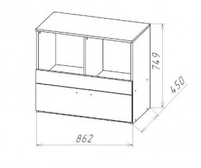 ГЕОМЕТРИЯ ГМТ.08 комод в Снежинске - snezhinsk.mebel24.online | фото 2