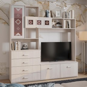 Гостиная Белла (модульная) ясень белый в Снежинске - snezhinsk.mebel24.online | фото 15