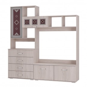 Гостиная Белла (модульная) ясень белый в Снежинске - snezhinsk.mebel24.online | фото 2