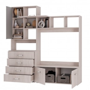 Гостиная Белла (модульная) ясень белый в Снежинске - snezhinsk.mebel24.online | фото 3