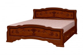 КАРИНА-6 Кровать из массива 1200 с 2-мя ящиками в Снежинске - snezhinsk.mebel24.online | фото 4