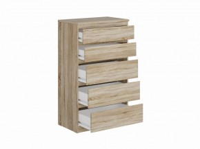 Комод КАСТОР с пятью ящиками, цвет Дуб Сонома в Снежинске - snezhinsk.mebel24.online | фото 2