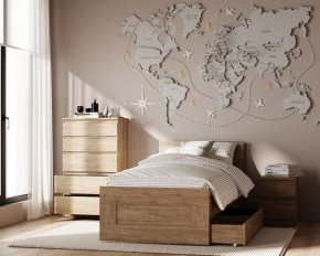 Комод КАСТОР с пятью ящиками, цвет Дуб Сонома в Снежинске - snezhinsk.mebel24.online | фото 3