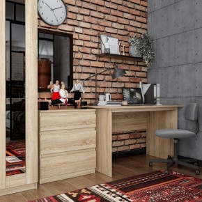 Комод КАСТОР с тремя ящиками, цвет Дуб Сонома в Снежинске - snezhinsk.mebel24.online | фото 3