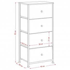 Комод Leset Линкс 4 ящика (МДФ) в Снежинске - snezhinsk.mebel24.online | фото 12