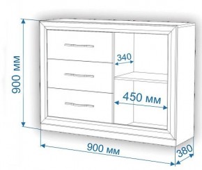 Комод Нобиле Км-120/38 ФГ в Снежинске - snezhinsk.mebel24.online | фото 2