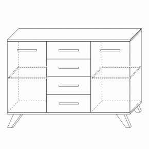 Комодино Вега Скандинавия в Снежинске - snezhinsk.mebel24.online | фото 3