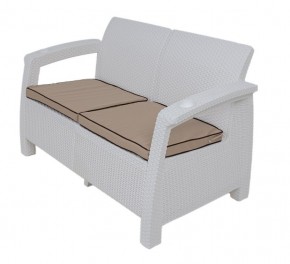 Комплект уличной мебели Yalta Premium Terrace Set (Ялта) белый (+подушки под спину) в Снежинске - snezhinsk.mebel24.online | фото 2