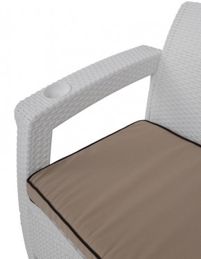 Комплект уличной мебели Yalta Premium Terrace Triple Set (Ялта) белый (+подушки под спину) в Снежинске - snezhinsk.mebel24.online | фото 5