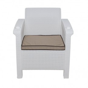 Комплект уличной мебели Yalta Premium Terrace Triple Set (Ялта) белый (+подушки под спину) в Снежинске - snezhinsk.mebel24.online | фото 7