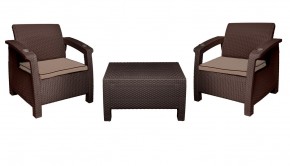 Комплект уличной мебели Yalta Premium Terrace Triple Set (Ялта) шоколадный (+подушки под спину) в Снежинске - snezhinsk.mebel24.online | фото 7