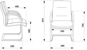 Кресло Бюрократ T-9927SL-LOW-V/BLACK в Снежинске - snezhinsk.mebel24.online | фото 4