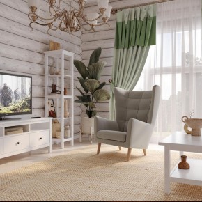 Кресло для отдыха Саари светло-серое, ткань рогожка в Снежинске - snezhinsk.mebel24.online | фото 4