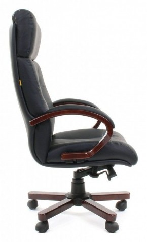 Кресло для руководителя Chairman 421 черный/орех темный, черный в Снежинске - snezhinsk.mebel24.online | фото 3
