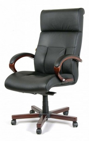 Кресло для руководителя Chairman 421 черный/орех темный, черный в Снежинске - snezhinsk.mebel24.online | фото 7