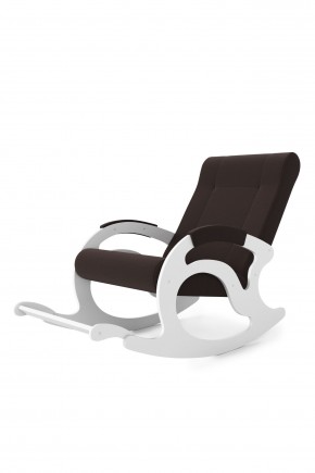 Кресло-качалка Тироль 12-Т-Ш (ткань/белые) ШОКОЛАД в Снежинске - snezhinsk.mebel24.online | фото 2