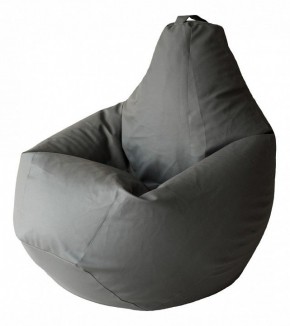 Кресло-мешок Серая ЭкоКожа 3XL 150*110 см в Снежинске - snezhinsk.mebel24.online | фото